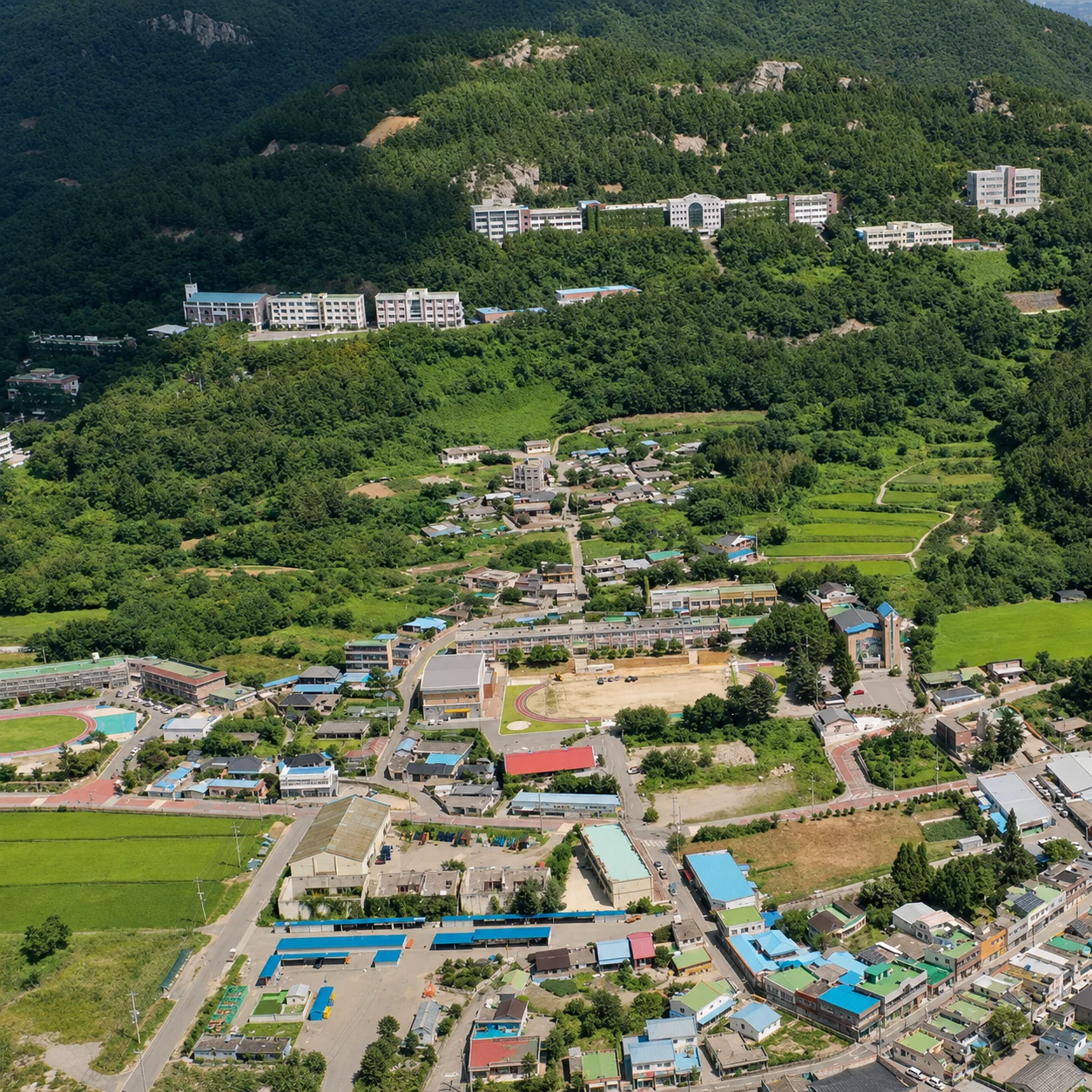 동아보건대학교 캠퍼스 항공 전경